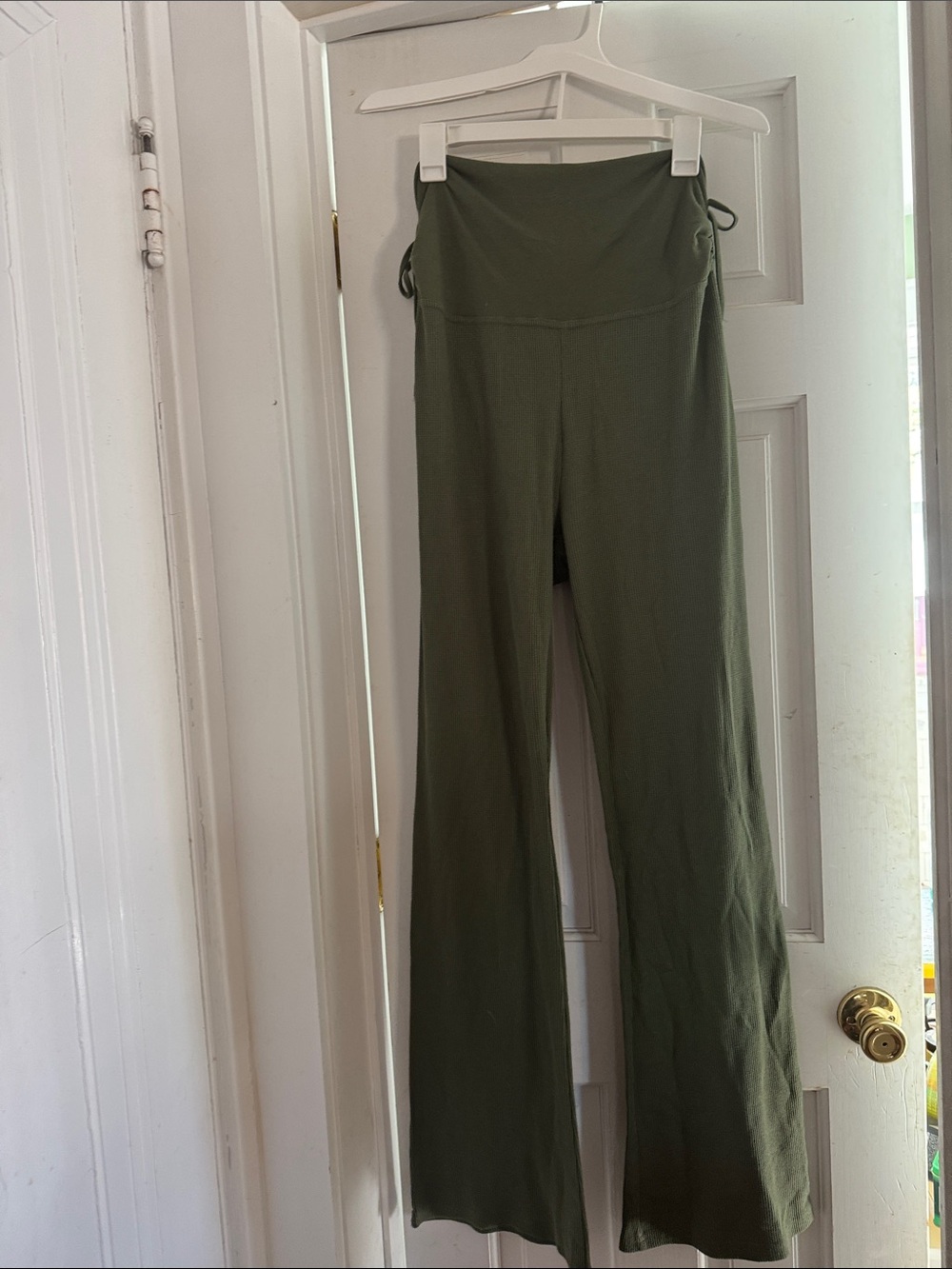 No Boundaries Olive Wide-Leg Pants